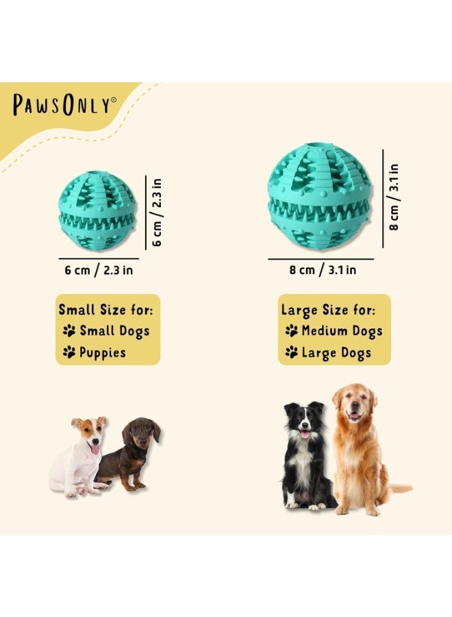 كرة تنظيف الأسنان بنكهة النعناع المنعشة - لعبة مضغ وتنظيف للكلاب - قطر 6 - - Image 3